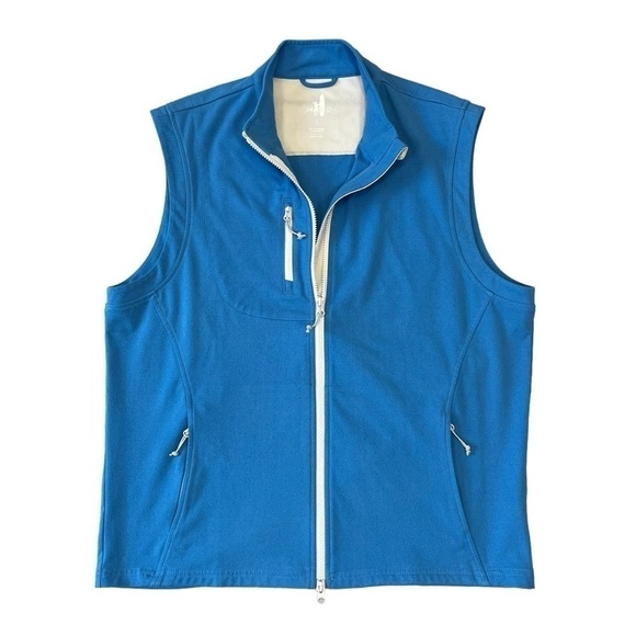 Johnnie-O Knockdown Prep-formance Men's Wind Vest. Liberty Blue Size Large #1201 - Picture 2 of 9